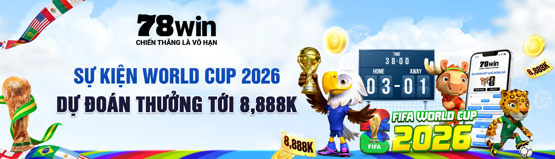 78WIN - 78WIN.COM | Trang Chủ justin Nhận Quà WC 2026 +78k 9 78win banner